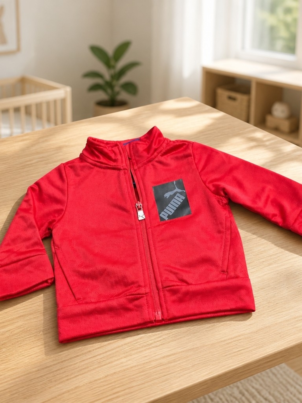 Puma Red Infant Jacket with  Logo  Sz 0/3 Months